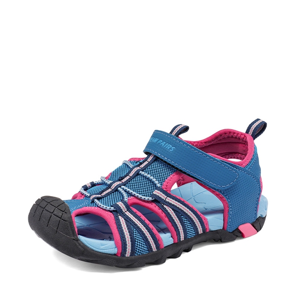Boys Girls Outdoor Athletic Sandals - NAVY FUCHSIA MINT -  0