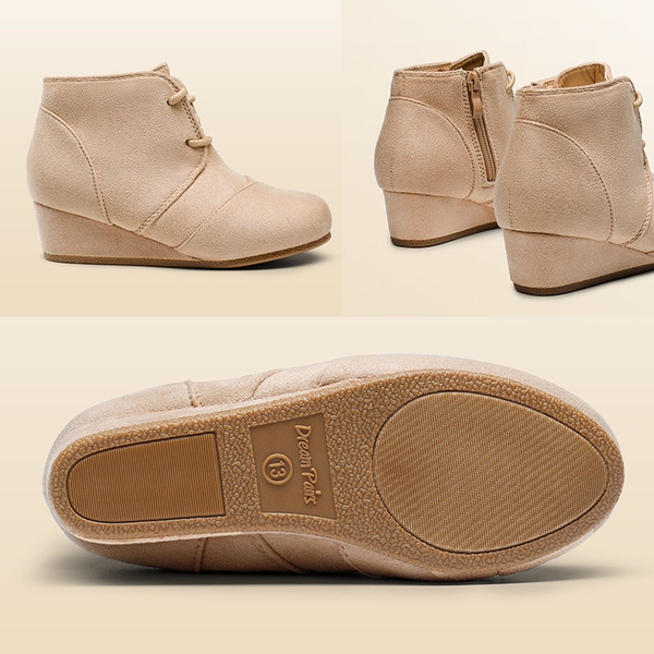 Cute and Comfortable Girl's Wedge Boots - BEIGE - 2