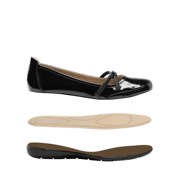 Crossover Straps Slip-On Flats - BLACK PAT - 3