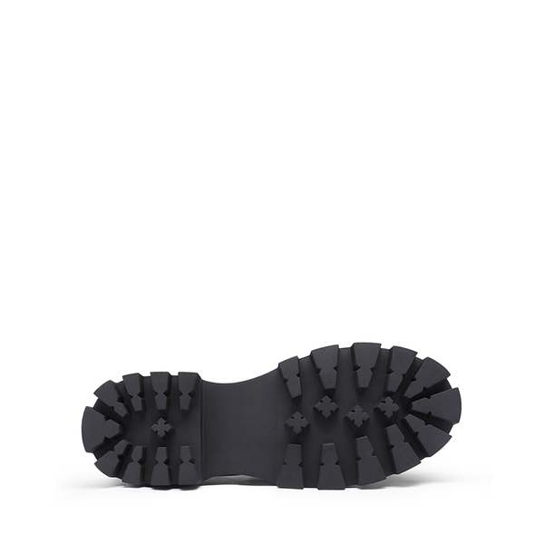 Golden Chain Chunky Loafers - BURGUNDY - 4