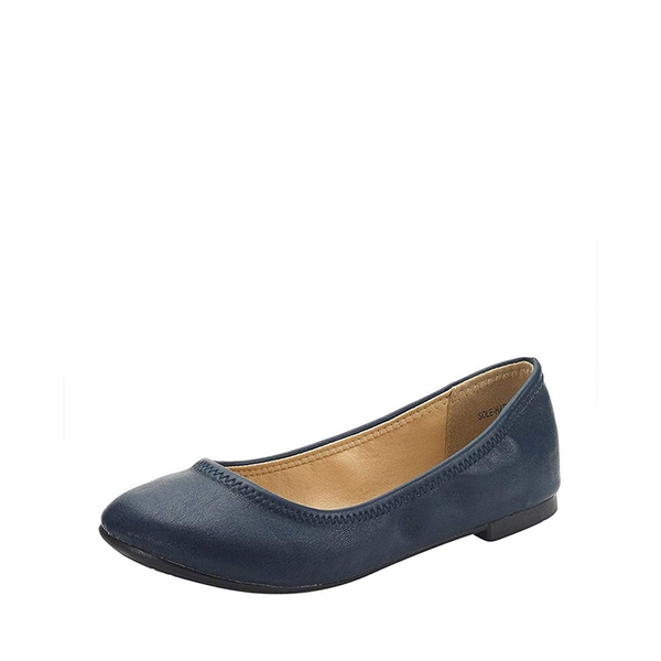 Ballerina Walking Flats - NAVY -  0