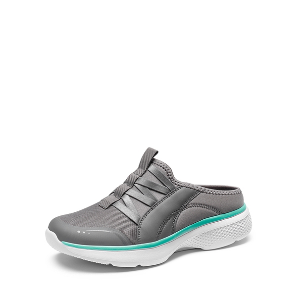 Comfortable Slip on Arch Support Mules - DARK GREY -  0
