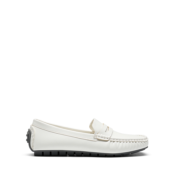 Casual Slip-on Penny Loafers - WHITE - 2