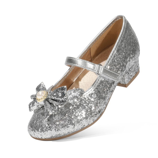 Girls Mary Jane Shoes - SILVER -  0