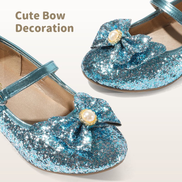Girls Mary Jane Shoes - BLUE - 2