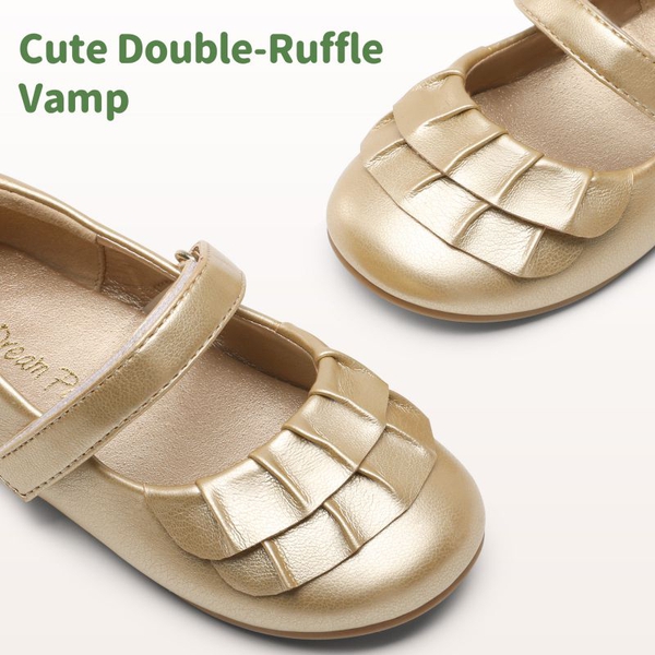 Toddler Girl Mary Jane Shoes - GOLD - 2