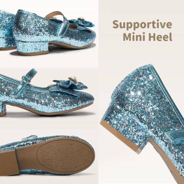 Girls Mary Jane Shoes - BLUE - 3