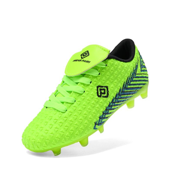 Boys And Girls Soccer Cleats - NEON GREEN BLACK -  0