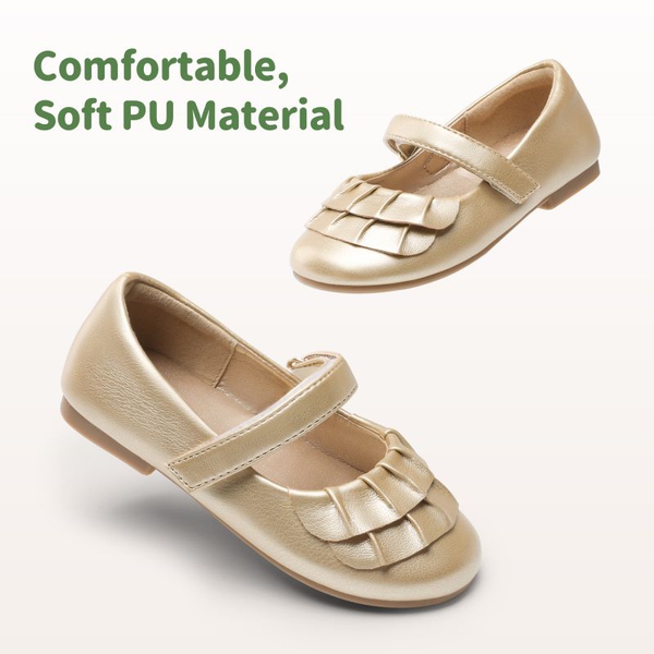 Toddler Girl Mary Jane Shoes - GOLD - 1
