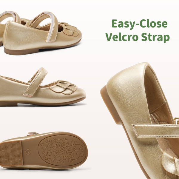 Toddler Girl Mary Jane Shoes - GOLD - 3