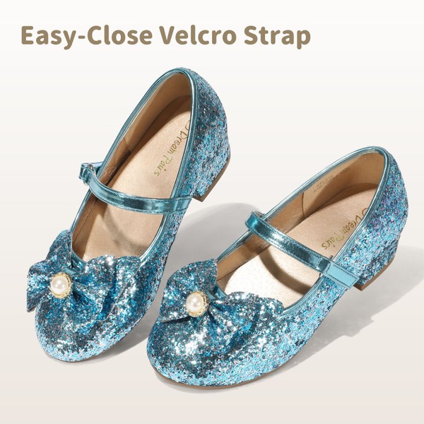 Girls Mary Jane Shoes - BLUE - 1