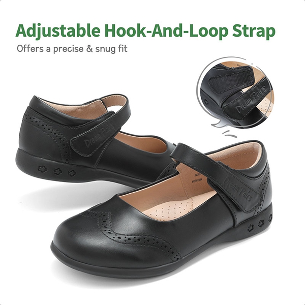 Girls Mary Jane Dress Flats - BLACK - 1