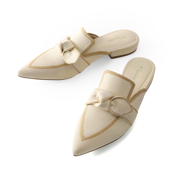  Knit Mules With A Classic Pointed Toe - APRICOT - 3