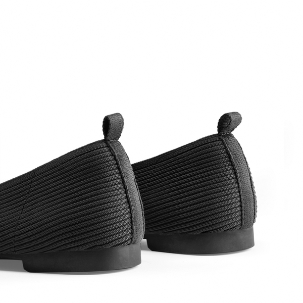 Non-Slip Pointed Toe Breathable Flats  - BLACK - 6
