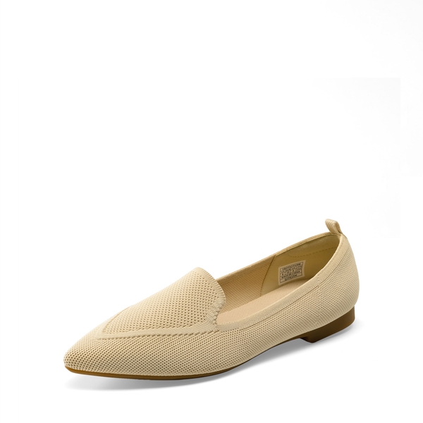 Flexible Pointed Toe Sustainable Loafers - APRICOT -  0