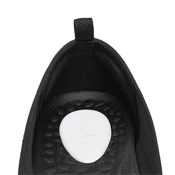 Water-Resistant Square-Toe Flats  - BLACK - 5