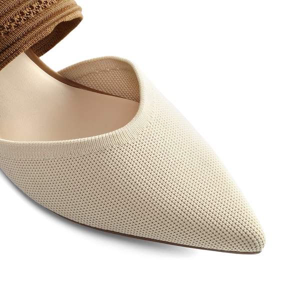 Classic Pointed Toe Flat Mules - APRICOT - 5