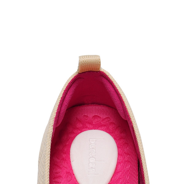 Square Toe Cushioned Knit Flats - APRICOT-HOT PINK - 6