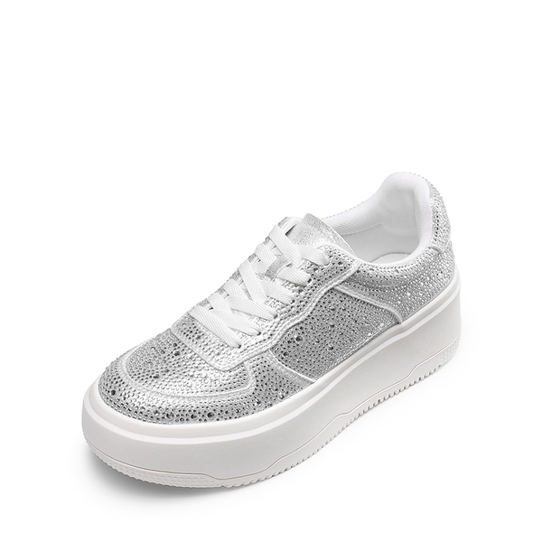 Rhinestone Platform Sneakers - STARRY RHINESTONE -  0