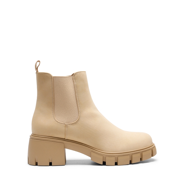 Chunky Lug Sole Chelsea Boots - NUDE - 3