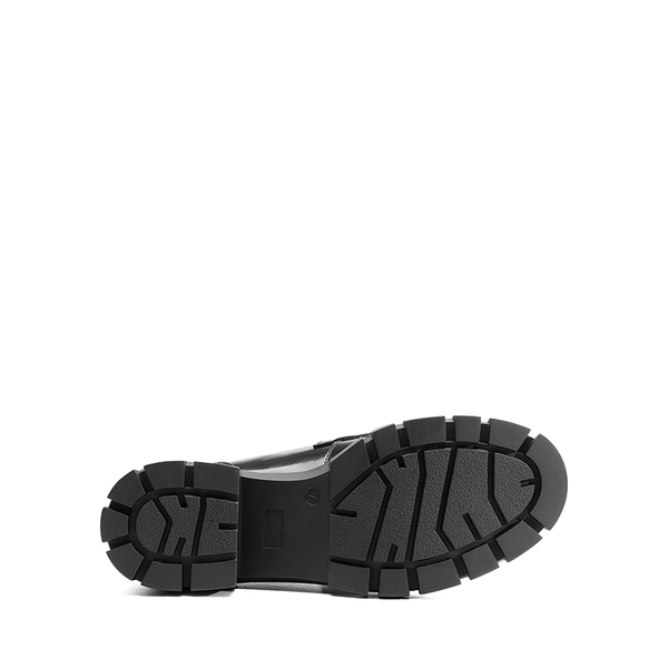 Chunky Slip-On Loafers - BLACK-PAT - 5