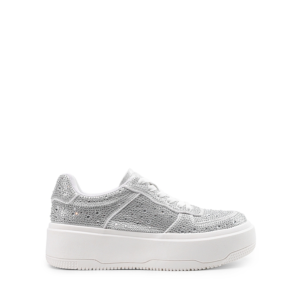 Rhinestone Platform Sneakers - STARRY RHINESTONE - 3