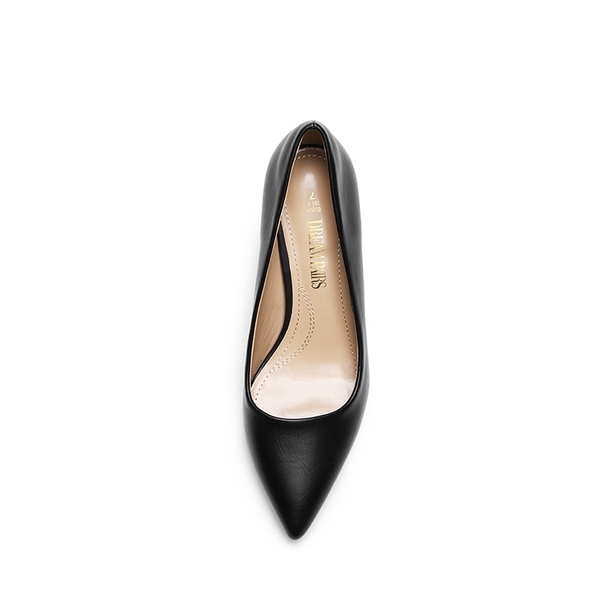 Pointed Toe Stiletto High Heel Pumps - BLACK PU - 2