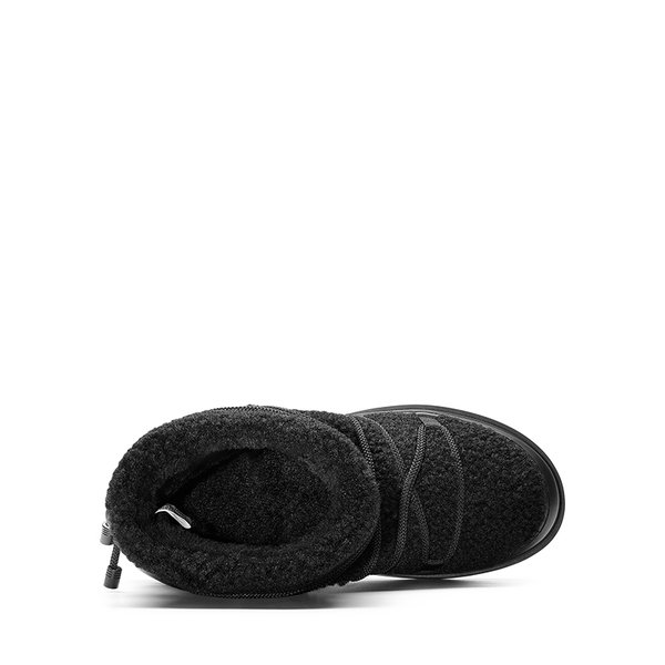 Outdoor Faux Fur Snow boots - BLACK-FURRY - 4