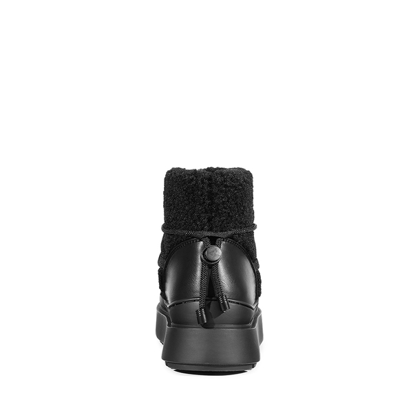 Outdoor Faux Fur Snow boots - BLACK-FURRY - 3