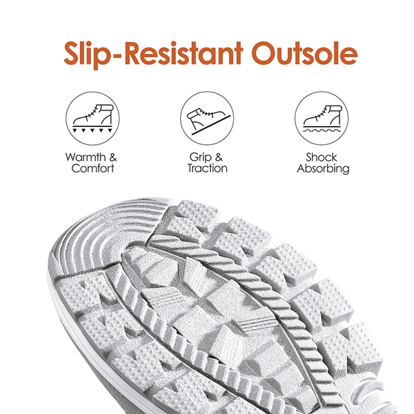 Non-Slip Cozy Outdoor Snow Boots - LIGHT GREY - 5