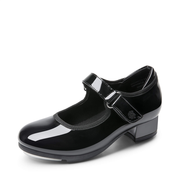 Girls' Mary Jane Tap Shoes - BLACK-PAT -  0