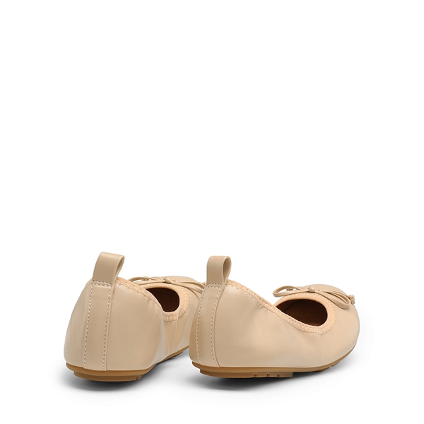 Foldable Bowknot Lightweight Flats - NUDE - 6