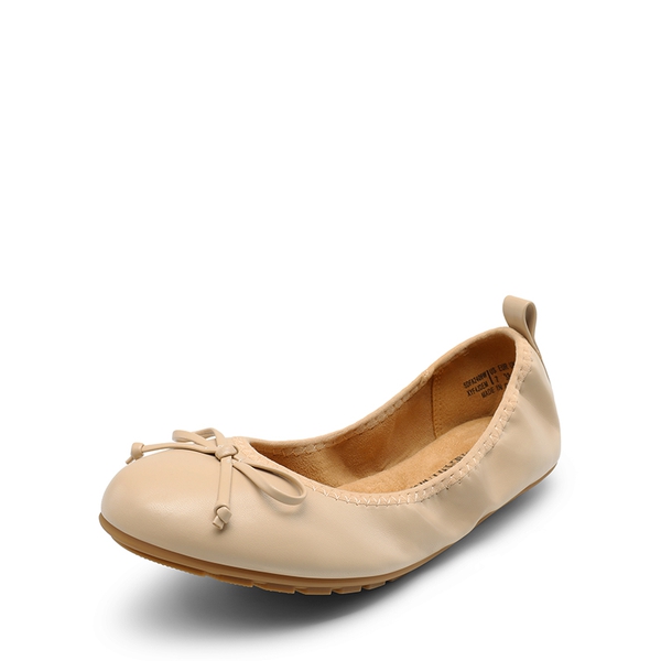 Foldable Bowknot Lightweight Flats - NUDE -  0