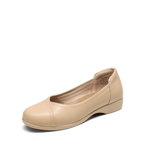 Arch Support Comfortable Flats - NUDE -  0