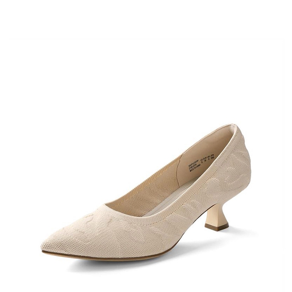 Comfy Low Heel Pumps - APRICOT -  0