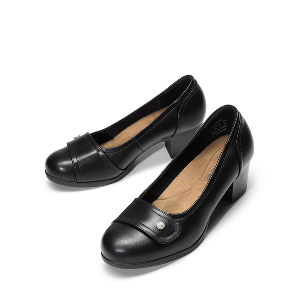 Comfortable Arch Support Slip On Pumps - BLACK - 2