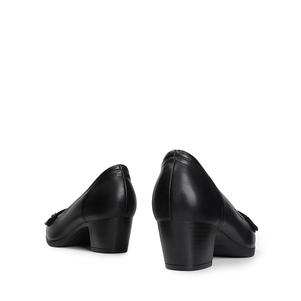 Comfortable Arch Support Slip On Pumps - BLACK - 3