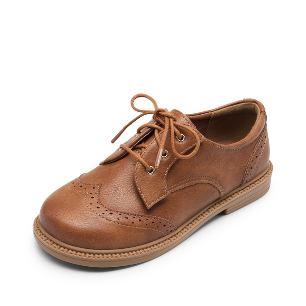 Boys & Girls Oxford Dress Shoes - BROWN -  0