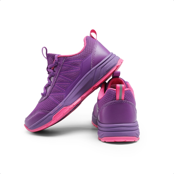 Boys' & Girls' Lightweight Running Shoes - PURPLE - 4