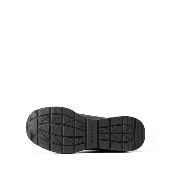 MAX Lace Up Air Cushion Platform Fashion Sneakers - BLACK - 3