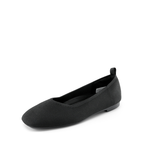 Arch Support Knit Flats-change - BLACK - 1