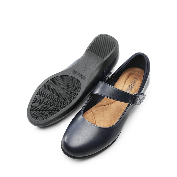 Mary Jane Non-Slip Comfortable Flats - NAVY - 2