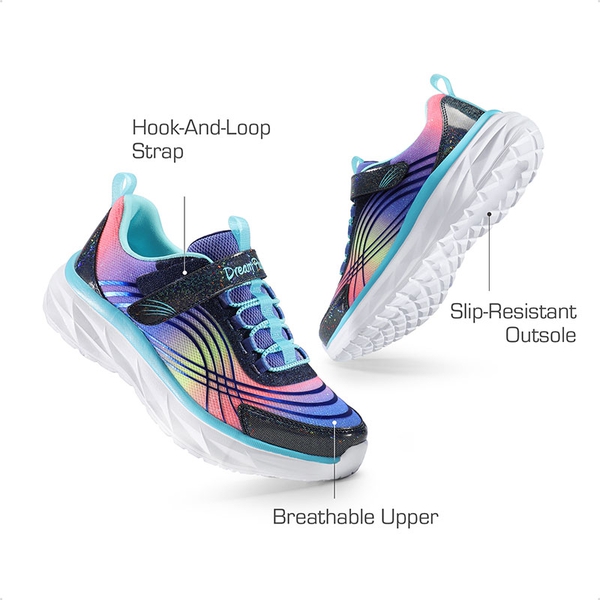 Holographic Detail Running Shoes - PURPLE/RAINBOW - 2