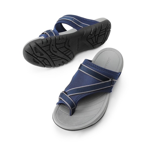 Beach Thong Slide Sandals - NAVY - 5