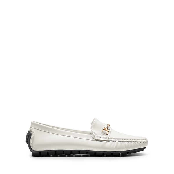 Flexible Casual Penny Loafers - WHITE - 3