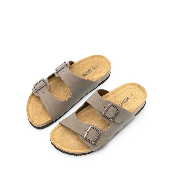 Lightweight Cushioned Slide Sandals - BROWN - 3