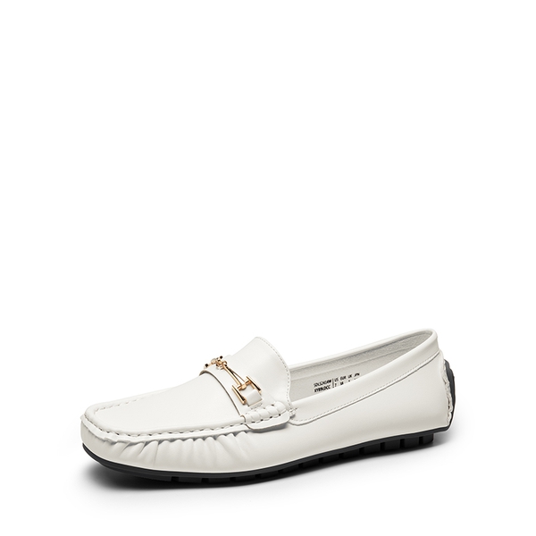 Flexible Casual Penny Loafers - WHITE -  0