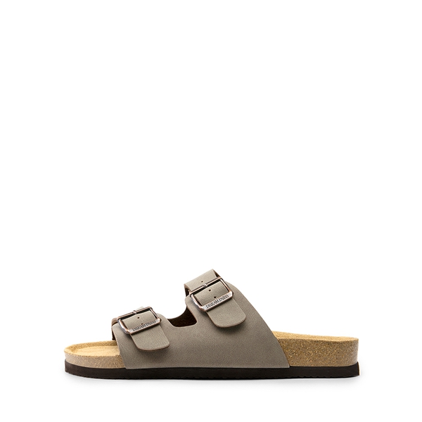 Lightweight Cushioned Slide Sandals - BROWN - 1