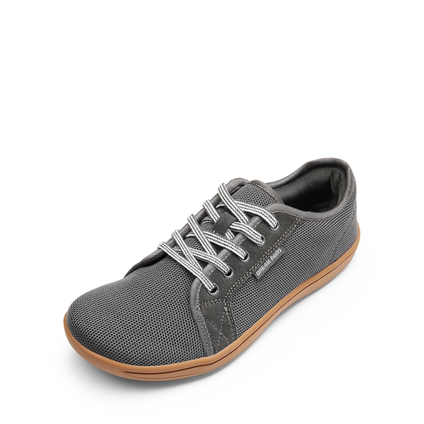 RY Lightweight Wide Toe Box Walking Sneakers - GREY BROWN -  0