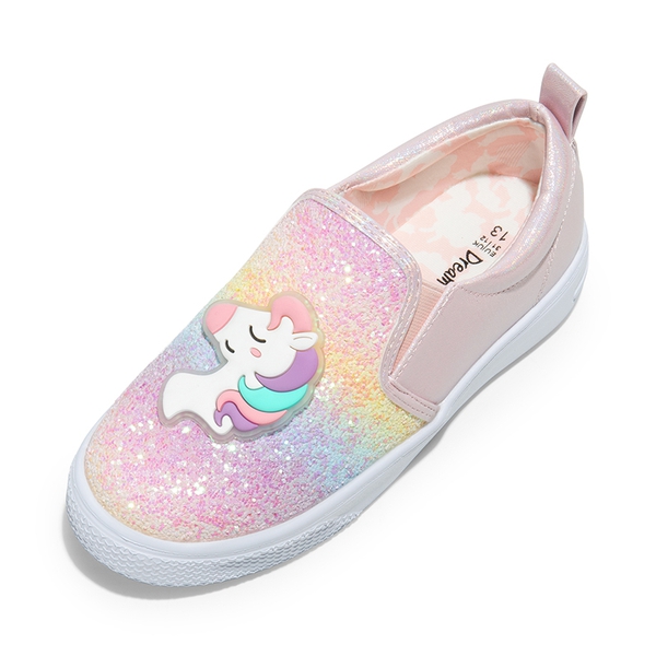 Toddlers & Little Girls' Slip On Walking Sneakers - RAINBOW PINK - 5